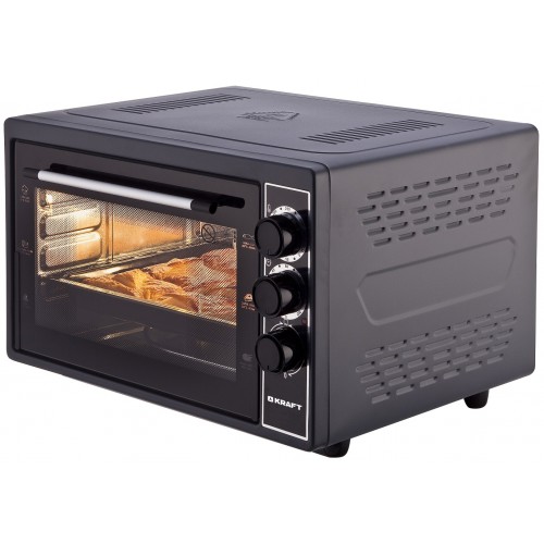 Мини-печь KRAFT KF-MO 3801 BL, черный