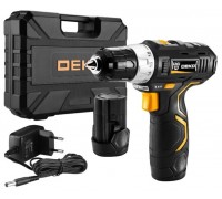 Дрель-шуруповерт DEKO GCD12DU3 SET 3, 1.5Ач, с двумя аккумуляторами