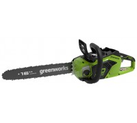 Пила цепная аккумуляторная GreenWorks GD40CS18, 40V, 40 см, бесщеточная, 1,8 КВТ, с АКБ 2АЧ и ЗУ