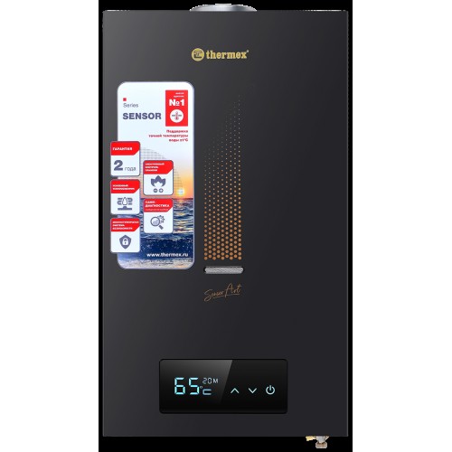 Водонагреватель проточный электрический Thermex S 20 MD Art Black