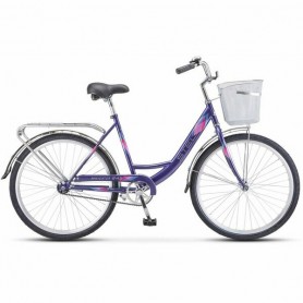 Велосипед Stels Navigator 245 C 26 Z010 (2024) 19 синий + корзина