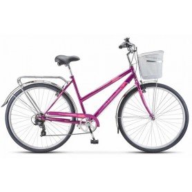 Велосипед Stels Navigator 355 V Lady 28 Z010 (2024) 20 пурпурный + корзина
