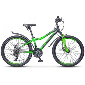 Велосипед Stels Navigator 410 MD 24 21-sp V010 (2019) 12 черный/зеленый