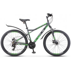 Велосипед Stels Navigator 710 MD 27.5 V020 (2021) 18 антрацитовый/зеленый/черный