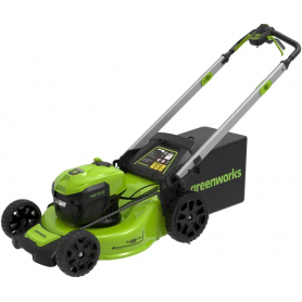 Газонокосилка акумуляторная GreenWorks GD40LM48SPK4, 40V, 48 см, самоходная, бесщеточная, c 1хАКБ 4 Ач и ЗУ