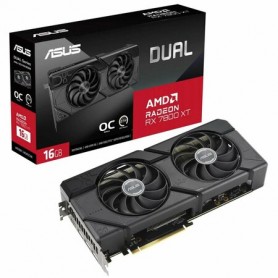 Видеокарта Asus PCI-E 4.0 DUAL-RX7800XT-O16G AMD Radeon RX 7800XT 16Gb 256bit GDDR6 2169/19500 HDMIx1 DPx3 HDCP Ret