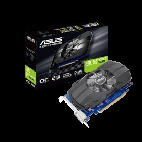 Видеокарта Asus PCI-E PH-GT1030-O2G NVIDIA GeForce GT 1030 2Gb 64bit GDDR5 1278/6008 DVIx1 HDMIx1 HDCP Ret