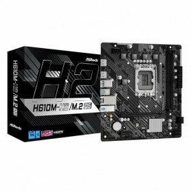 Материнская плата Asrock H610M-H2/M.2 D5 Soc-1700 Intel H610 2xDDR5 mATX AC`97 8ch(7.1) GbLAN+HDMI