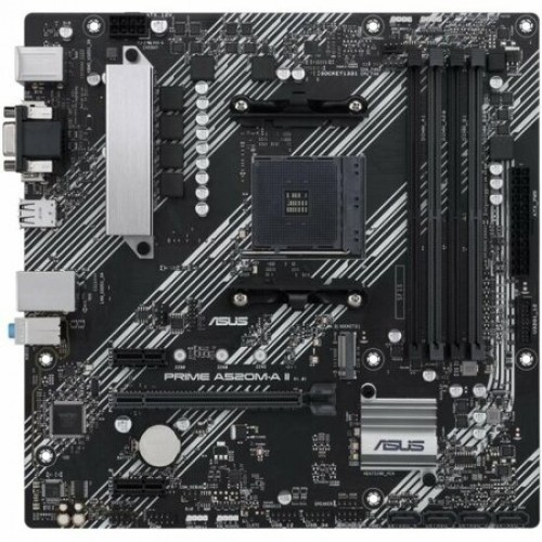 Материнская плата Asus PRIME A520M-A II/CSM Soc-AM4 AMD A520 4xDDR4 mATX AC`97 8ch(7.1) GbLAN RAID+VGA+HDMI+DP