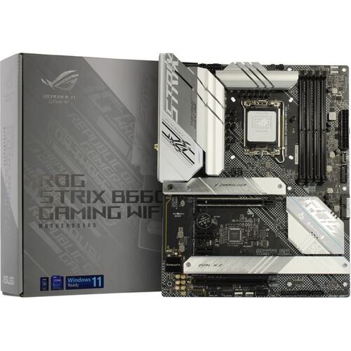 Материнская плата Asus ROG STRIX B660-A GAMING WIFI D4 Soc-1700 Intel B660 4xDDR4 ATX AC`97 8ch(7.1) 2.5Gg RAID+HDMI+DP