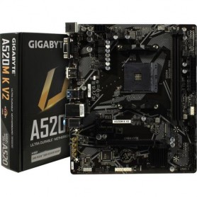 Материнская плата Gigabyte A520M K V2 Soc-AM4 AMD A520 2xDDR4 mATX AC`97 8ch(7.1) GbLAN RAID+VGA+HDMI