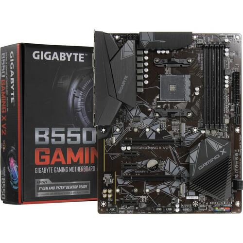 Материнская плата Gigabyte B550 GAMING X V2 Soc-AM4 AMD B550 4xDDR4 ATX AC`97 8ch(7.1) GbLAN RAID+DVI+HDMI