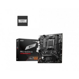 Материнская плата MSI PRO B650M-B SocketAM5 AMD B650 2xDDR5 mATX AC`97 8ch(7.1) 2.5Gg RAID+VGA+HDMI