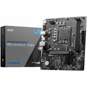 Материнская плата MSI PRO H610M-E Soc-1700 Intel H610 2xDDR5 mATX AC`97 8ch(7.1) GbLAN+VGA+HDMI