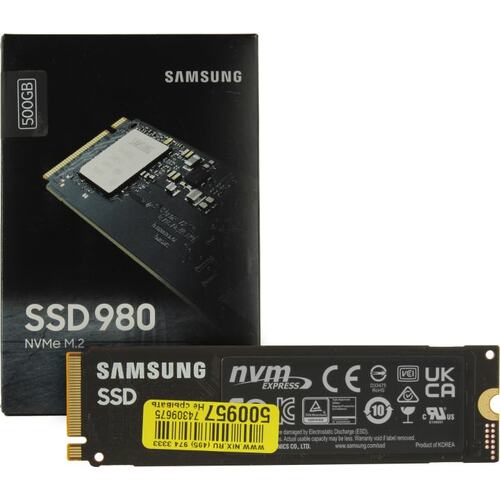 Накопитель SSD Samsung PCIe 3.0 x4 500GB MZ-V8V500BW 980 M.2 2280