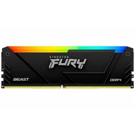 Память DDR4 16GB 2666MHz Kingston KF426C16BB2A/16 Fury Beast RGB RTL Gaming PC4-21300 CL16 DIMM 288-pin 1.2В dual rank с радиатором Ret