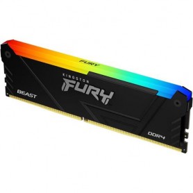 Память DDR4 16GB 3600MHz Kingston KF436C18BB2A/16 Fury Beast RGB RTL Gaming PC4-28800 CL18 DIMM 288-pin 1.35В single rank с радиатором Ret