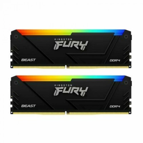 Память DDR4 2x8GB 3600MHz Kingston KF436C17BB2AK2/16 Fury Beast RGB RTL Gaming PC4-28800 CL17 DIMM 288-pin 1.35В kit single rank с радиатором Ret