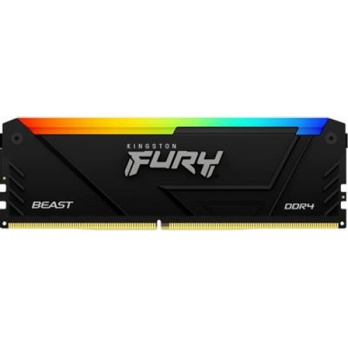 Память DDR4 32GB 3600MHz Kingston KF436C18BB2A/32 Fury Beast RGB RTL Gaming PC4-28800 CL18 DIMM 288-pin 1.35В single rank с радиатором Ret