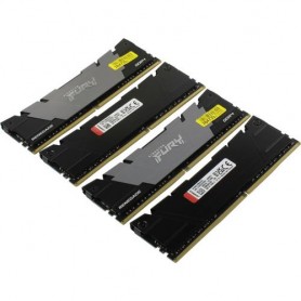 Память DDR4 4x8GB 3600MHz Kingston KF436C16RB2K4/32 Fury Renegade Black RTL Gaming PC4-25600 CL16 DIMM 288-pin 1.35В kit single rank с радиатором Ret