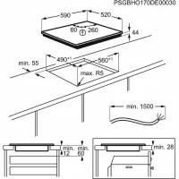 Варочная панель индукционная ELECTROLUX EIV654