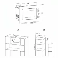 Микроволновая печь встраиваемая HOTPOINT MF20G IX HA
