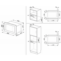Микроволновая печь встраиваемая SMEG FMI020X