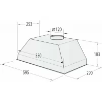 Вытяжка встраиваемая GORENJE BHI626E6X