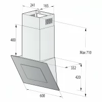 Вытяжка каминная GORENJE WHI626E6B