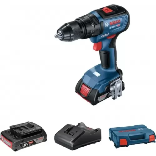 Дрель-шуруповерт аккумулаторная Bosch GSB 18V-50 + L аккум. патрон:быстрозажимной (кейс в комплекте)