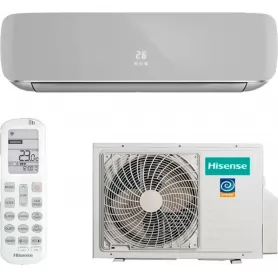 Сплит-система инверторная Hisense Silver Crystal Super DC Inverter AS-13UW4RVETG01(S) настенная, до 35м2, 13000 BTU, серебристый