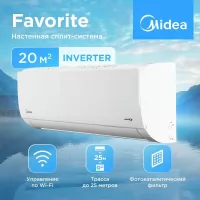 Сплит-система инверторная Midea Favorite MSFRW-07N8C2 настенная, до 20м2, 8300 BTU, с голосовым помощником