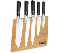 Набор ножей кухон. Rondell Spata RD-1132 компл.:6предм. с подставкой черный подар.коробка