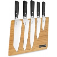 Набор ножей кухон. Rondell Spata RD-1132 компл.:6предм. с подставкой черный подар.коробка