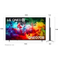 Телевизор LG 85QNED70B6A.ARUG