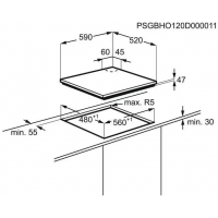 Варочная панель газовая Electrolux EGT6242NVK